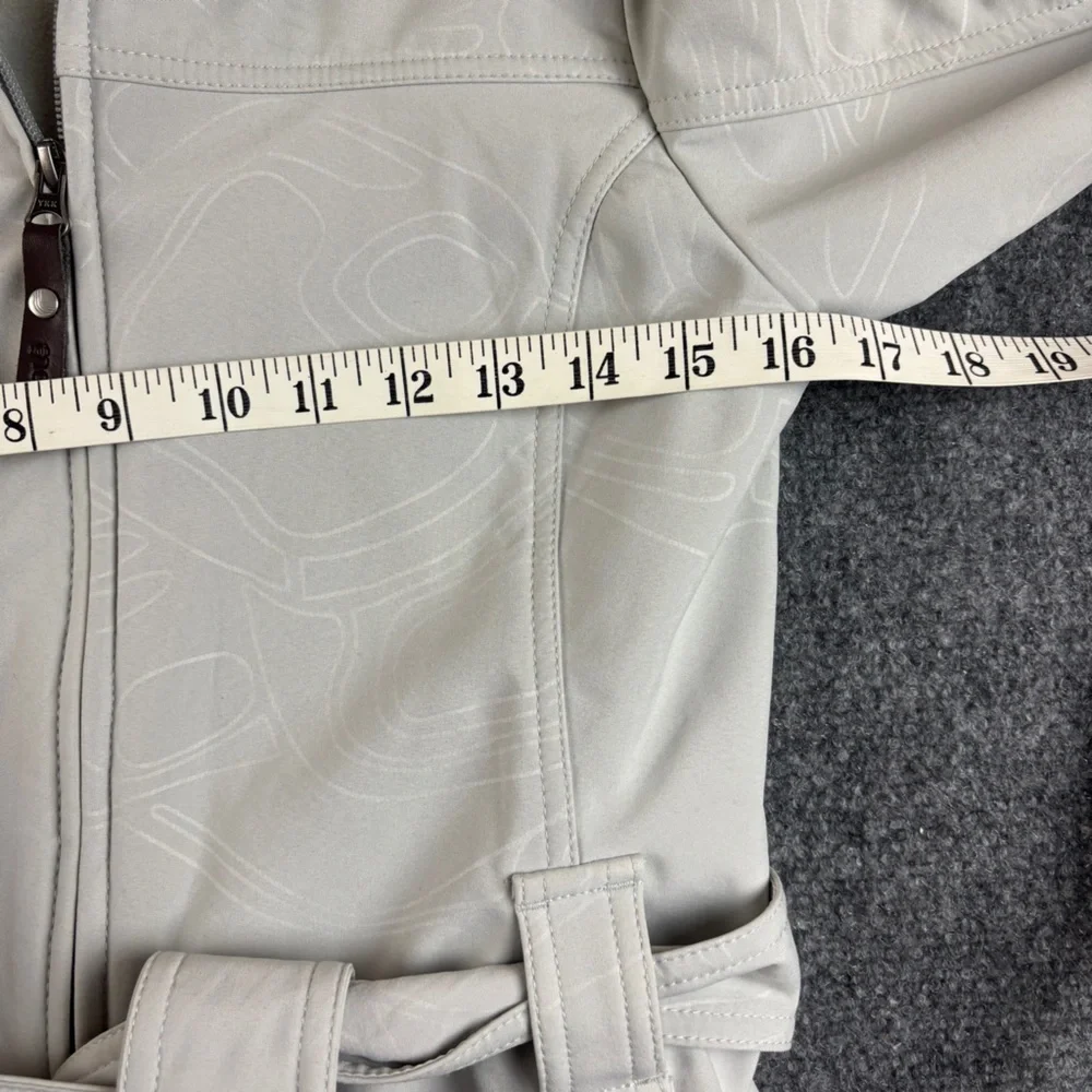 LOLE Women’s Light Grey Glowing Jacket Soft Shell Trench Coat size: XS (2-4) - Picture 8 of 8